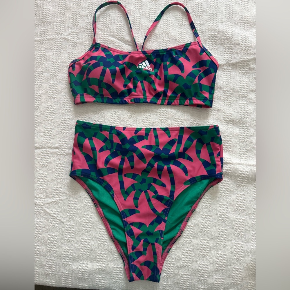 Adidas Vibrant Pink and Green Swimwear(NNT)